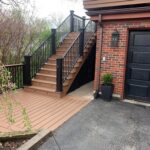 finished stairway to deck