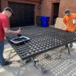 painting black fence