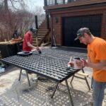 painting fence